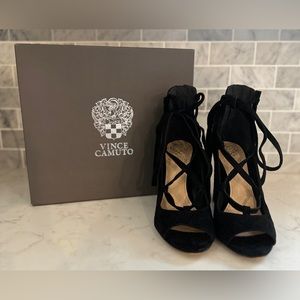 Vince Camuto Black Suede Pump